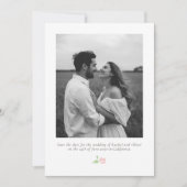 White & Ivory | Chic Floral Wedding Save the Date (Vorderseite)
