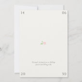 White & Ivory | Chic Floral Wedding Save the Date (Rückseite)