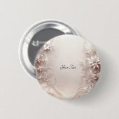 White Ivory Floral Button (Vorne & Hinten)