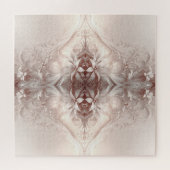 White Ivory Floral Jigsaw Puzzle (Horizontal)