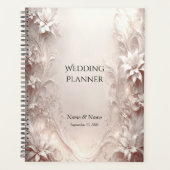 White Ivory Floral Planner Planer (Vorderseite)