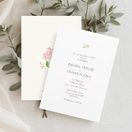 White & Ivory | Petit Floral Wedding Invitation Einladung