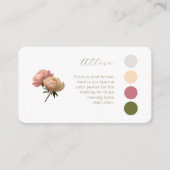 White & Ivory | Rose Wedding Attire Dress Code Begleitkarte (Vorderseite)