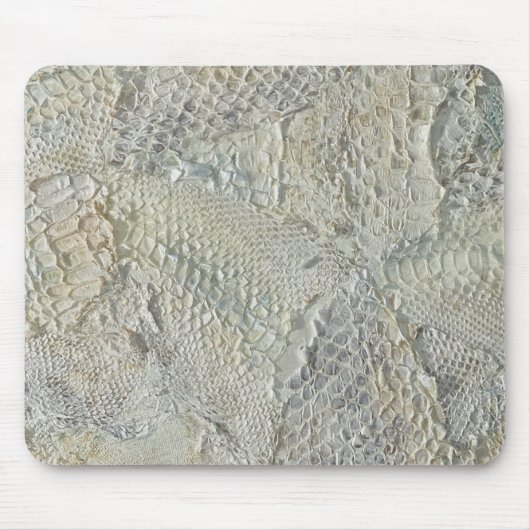 White Ivory Snakeskin Mousepad (Vorne)