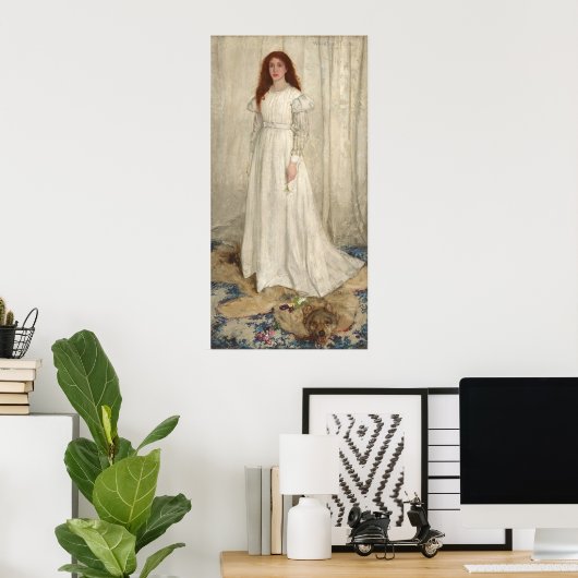 White - James McNeill Whistler Fine Art Poster (Heimbüro)
