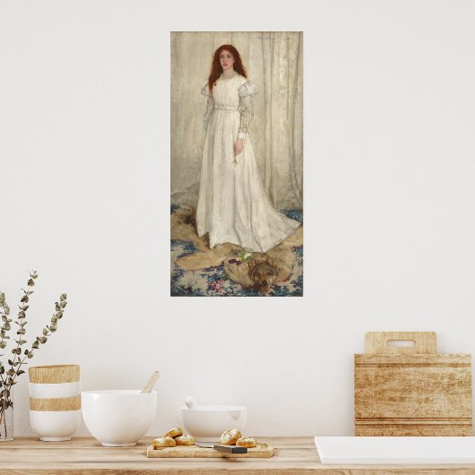 White - James McNeill Whistler Fine Art Poster (Küche)