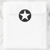 White Jammer Star Sticker (Tasche)