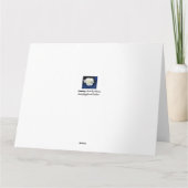 White Japanese Peonys Geburtstags Grußkarte Karte (Rückseite)