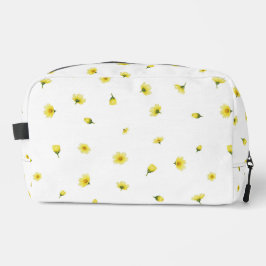 White Japanese Winter Cosmos Floral Pattern Waschbeutel