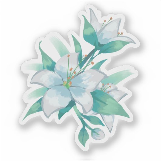 White Jasmine Aufkleber (Vorderseite)