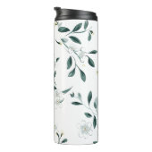 White Jasmine Pattern Thermosbecher (Nach rechts gedreht)