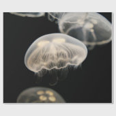 WHITE JELLYFISH GESCHENKPAPIER (Flach)
