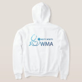 White JOWMA Zip-Up Hoodie (AblageHinten)