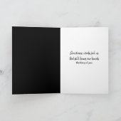 White Jumbled Prayer Letters On Black Karte (Innenseite)