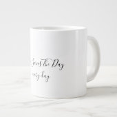 White Jumbo-Tasse (Vorderseite Rechts)