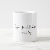 White Jumbo-Tasse (Vorderseite)