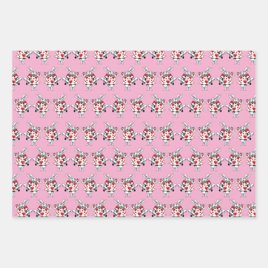 White Kanbit Trumpeter Alice im Wunderland DIY COL Geschenkpapier Set (Vorderseite 3)