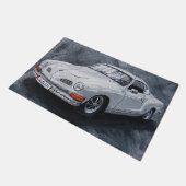 White Karmann Ghia Doormat Fußmatte (Schrägansicht)