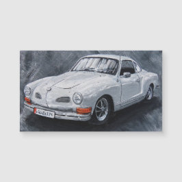 White Karmann Ghia Magnet
