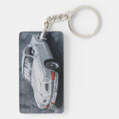 White Karmann Ghia Schlüsselanhänger (Rückseite)