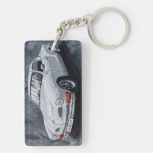 White Karmann Ghia Schlüsselanhänger (Rückseite)