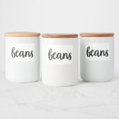 White Keramik Kitchen Canisters Zuhause Food Stora Lebensmitteletikett (Flaschen)