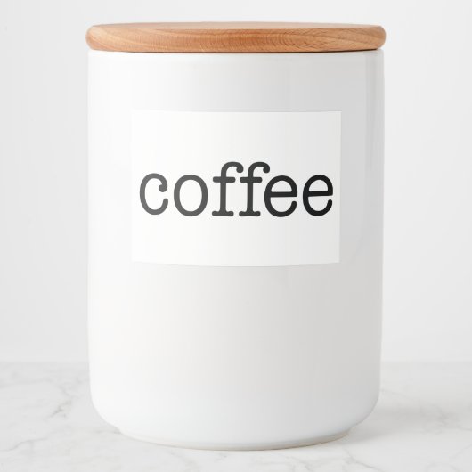 White Keramik Kitchen Canisters Zuhause Food Stora Lebensmitteletikett (Vorderseite)