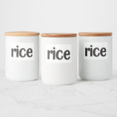 White Keramik Kitchen Canisters Zuhause Food Stora Lebensmitteletikett (Flaschen)