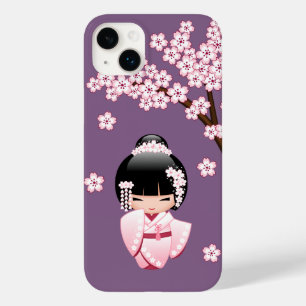 White Kimono Kokeshi Doll - Niedlich Geisha Girl Case-Mate iPhone 14 Plus Hülle
