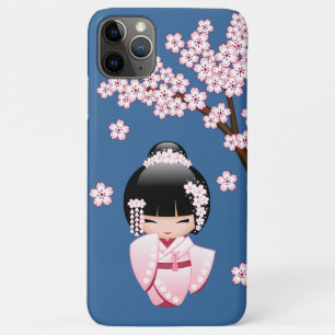 White Kimono Kokeshi Doll - Niedlich Geisha Girl Case-Mate iPhone Hülle