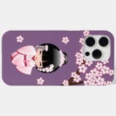 White Kimono Kokeshi Doll - Niedlich Geisha Girl Case-Mate iPhone Hülle (Rückseite (Horizontal))