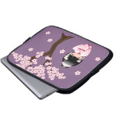 White Kimono Kokeshi Doll - Niedlich Geisha Girl Laptopschutzhülle (Vorne Knopf)