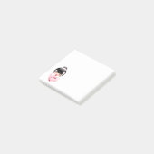 White Kimono Kokeshi Doll - Niedlich Geisha Girl Post-it Klebezettel (angewinkelt)