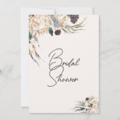 White King Protea Brautparty Einladung (Rückseite)