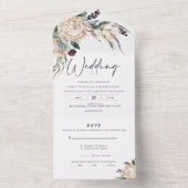 White King Protea Einladung für Hochzeiten (Innen Boden)