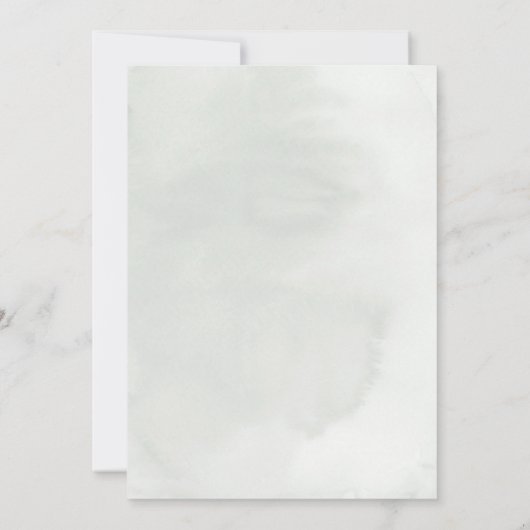 White King Protea und Orchids Tropical Christening Einladung (Rückseite)