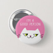 White Kitchen Pink Funny Zitat Button (Vorne & Hinten)