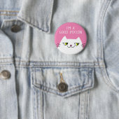 White Kitchen Pink Funny Zitat Button (Beispiel)