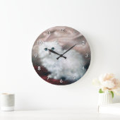 White Kitten, Carl Kahler Große Wanduhr (Zuhause)