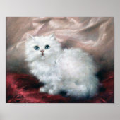 White Kitten, Carl Kahler Poster (Vorne)