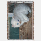White Kitten Decke (Vorderseite Vertikal)