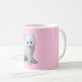 White Kitten Kaffeetasse (VorderseiteRechts)