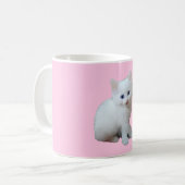 White Kitten Kaffeetasse (Vorderseite Links)