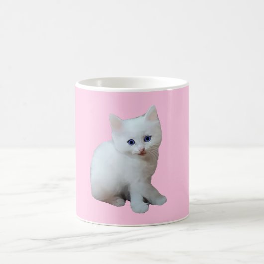 White Kitten Kaffeetasse (Mittel)