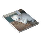 White Kitten Notizblock (angewinkelt)