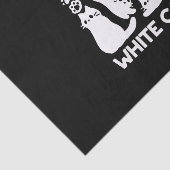 White Kitten Silhouetten - Niedliches Feline Desig Seidenpapier (Ausschnitt)