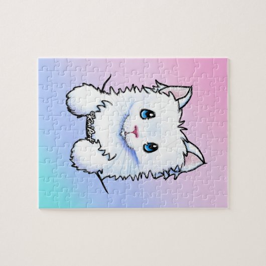 White Kitty Puzzle (Horizontal)