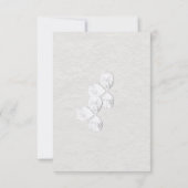 White Kleeblatt Wedding Dankeschön Card Dankeskarte (Rückseite)