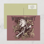 White Knight Carnivale Style Postkarte (Vorne/Hinten)