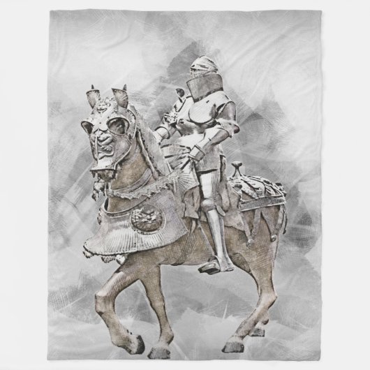 WHITE KNIGHT FLEECEDECKE (Vorderseite)